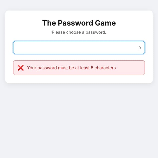 The Password Game