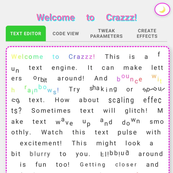 Crazzz Markdown Text Engine