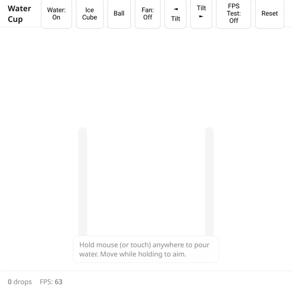 Water - a simple psychics game