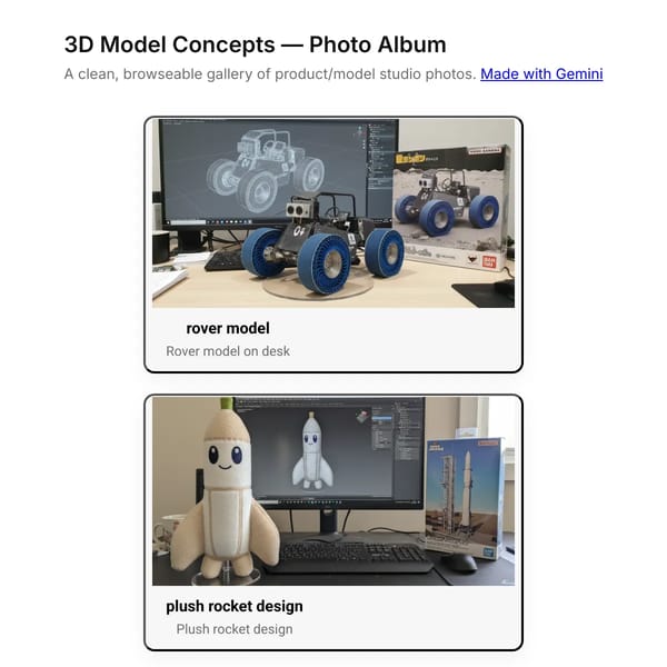 Photo Album — 3D Model Concepts