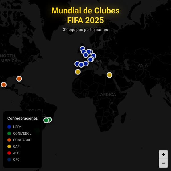 Mapa Mundial de Clubes de Fútbol