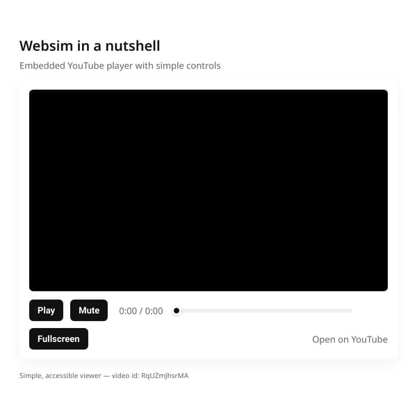 Websim in a nutshell: