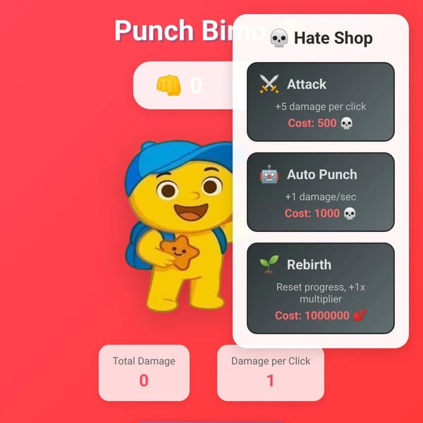 Punch Bimo - Attack Simulator