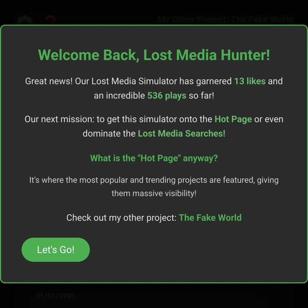 Lost Media Simulator