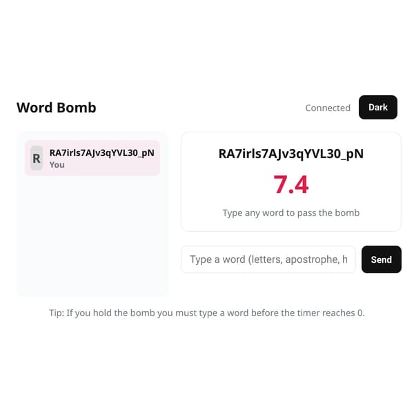 Word Bomb — Multiplayer