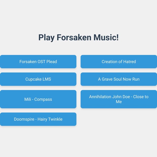 Forsaken Audio Player [UNFINISHED]