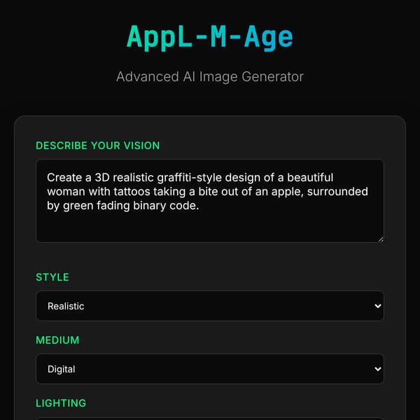 AppL-M-Age: Optimized Image Generator with code