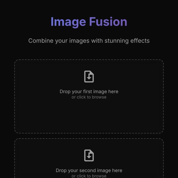 Image Fusion - Combine Images with Style but more uploading