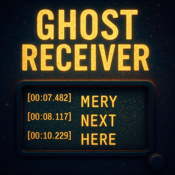 Ghost Receiver — Context-Biased EVP/ITC Simulator