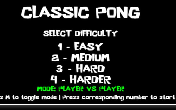 GG's Classic Pong