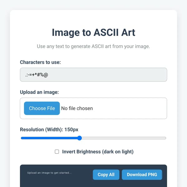 Image to ASCII Art