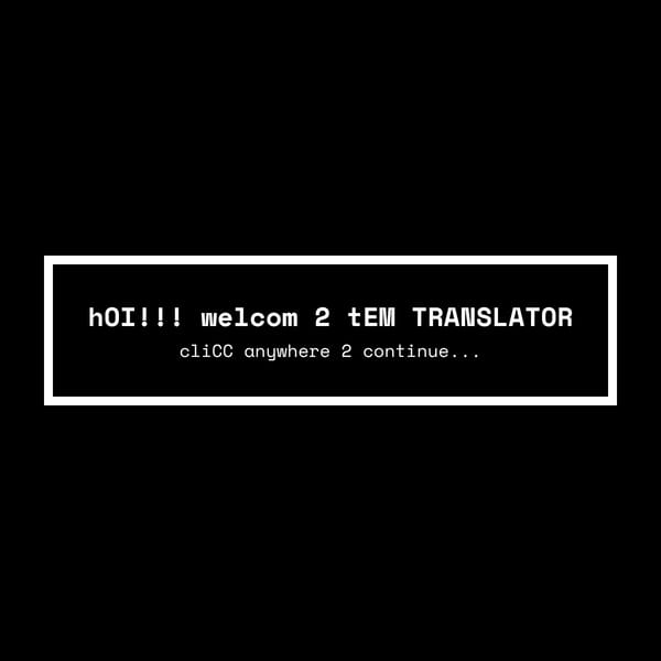 Temmie Translator