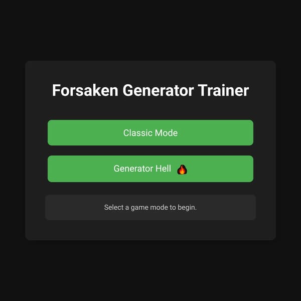 Forsaken Generator Trainer