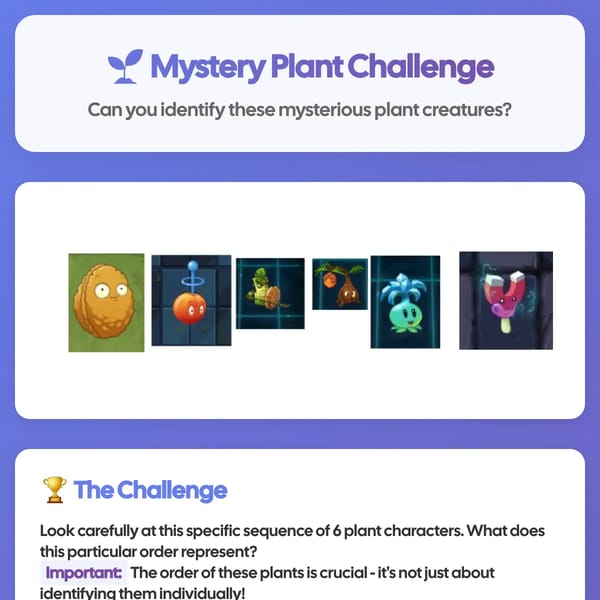 Mystery Plant Challenge