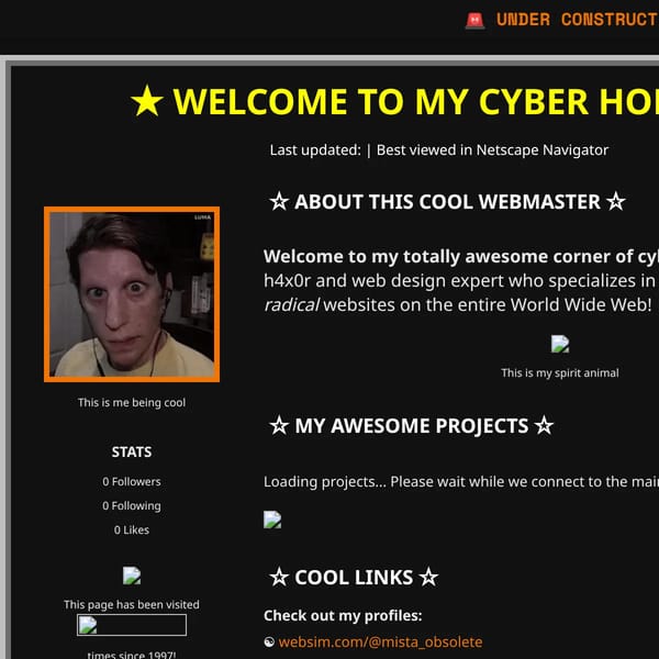 Welcome to My Totally Rad Profile!!!
