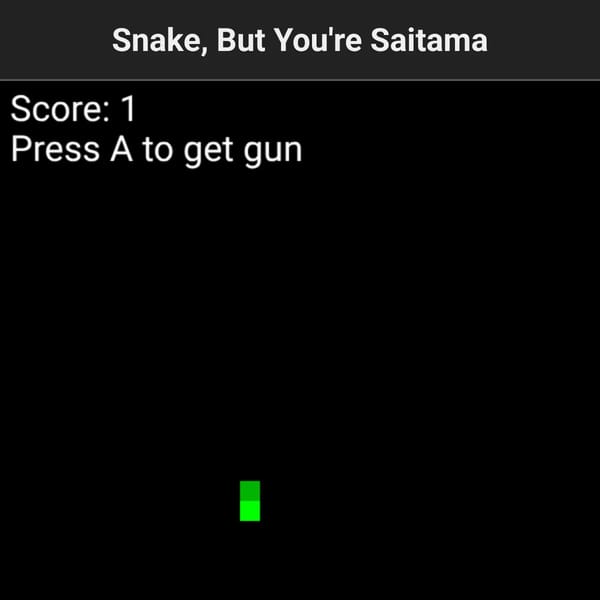 Snake, But You're the Apple