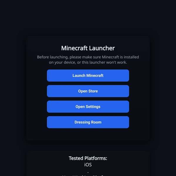 WORKING Minecraft Launcher