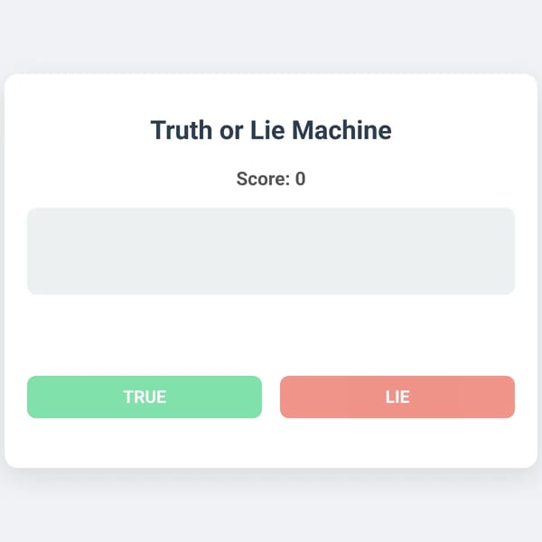Truth or Lie Machine