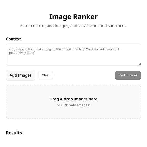 Context-Aware Image Ranker