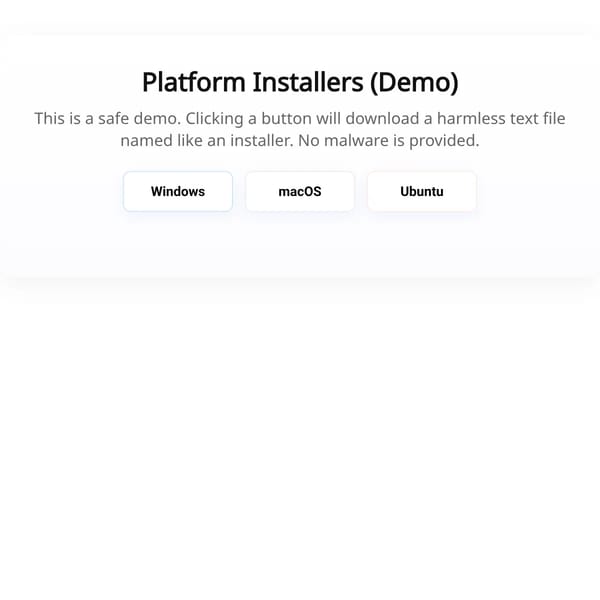 Safe Download Demo