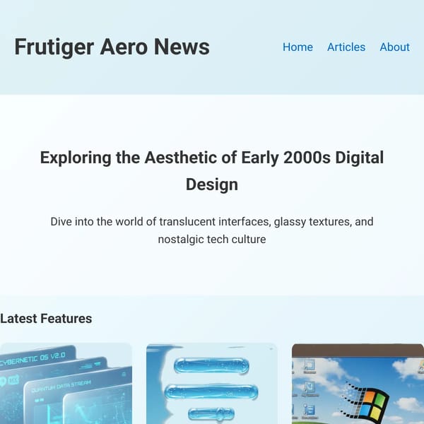Frutiger Aero News