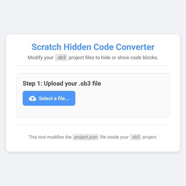 Scratch Hidden Code Converter