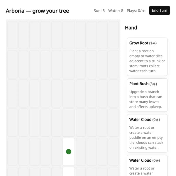Tree Tile Card Game