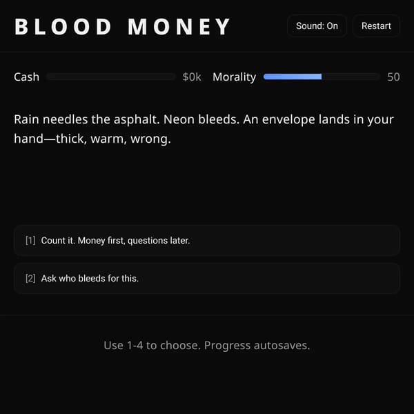 BLOOD MONEY