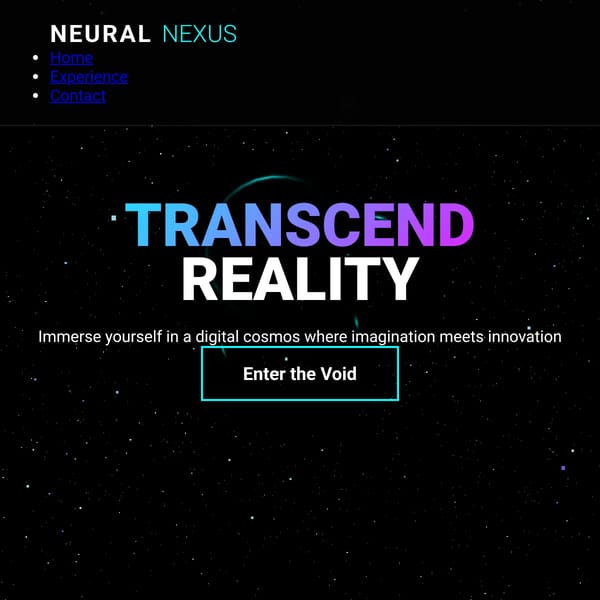 Interactive 3D Experience