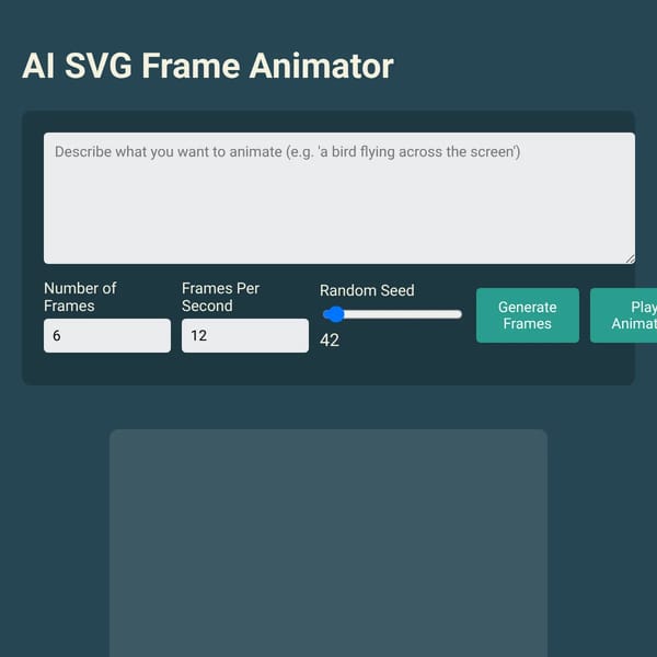 AI SVG Frame Animator