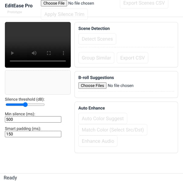 EditEase Pro — Prototype