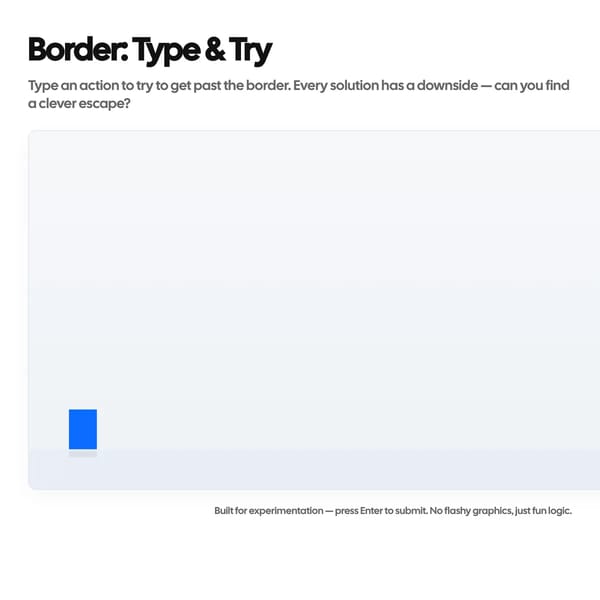 CROSS THE BORDER....