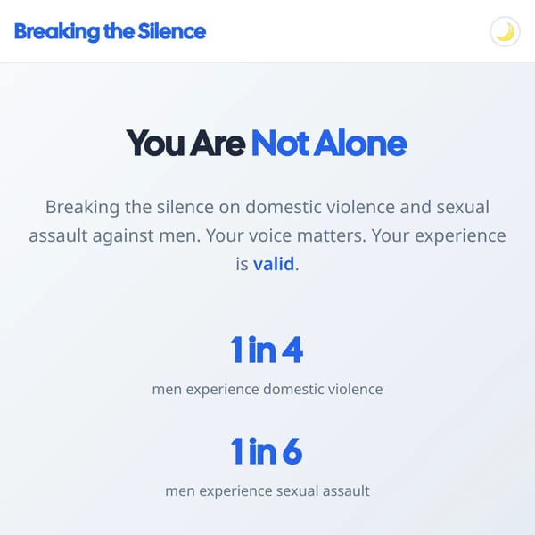 Breaking the Silence | Men's Support