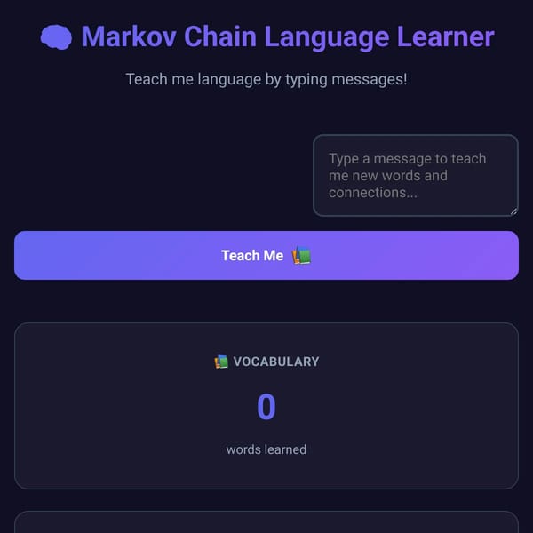 Markov Chain Language Learner