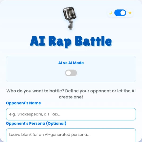 AI Rap Battle