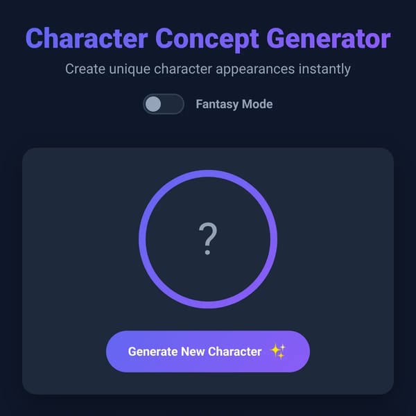 Character Concept Generator
