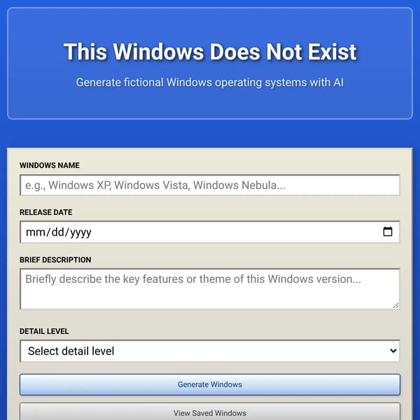 This Windows Does Not Exist