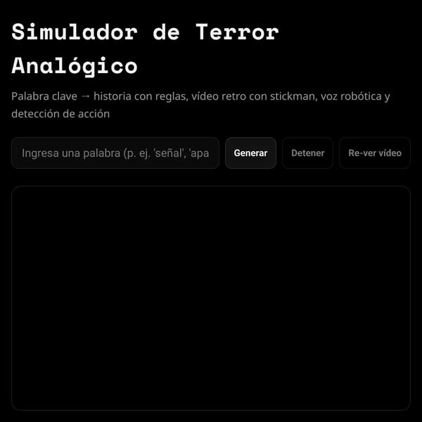 Simulador de Terror Analógico