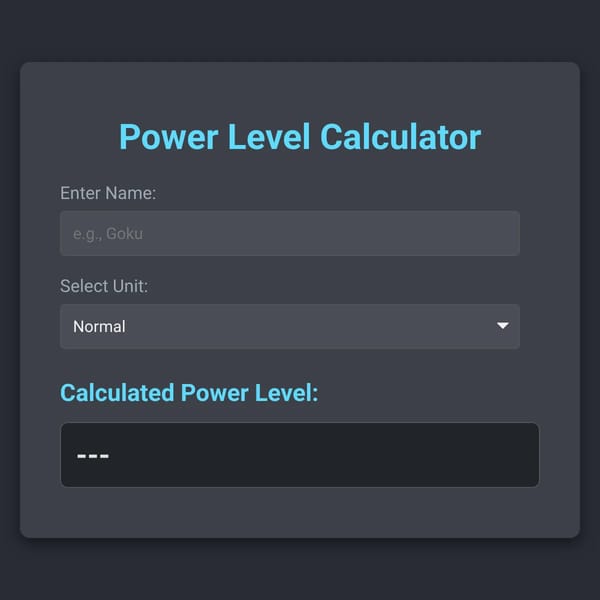 Power Level Calculator