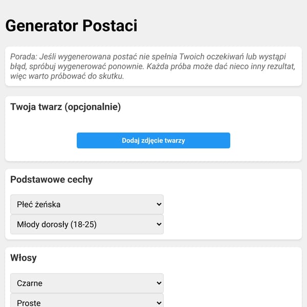 Generator Postaci