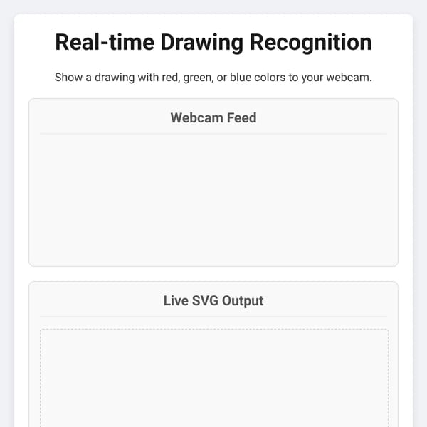 Real-time Drawing Recognition