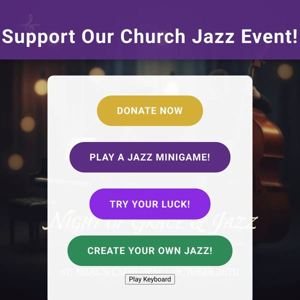 Church Jazz Event Donation