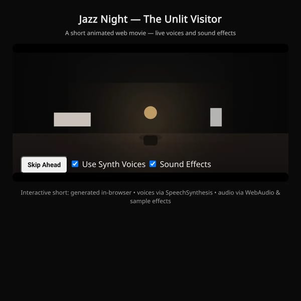 Jazz Night — The Unlit Visitor