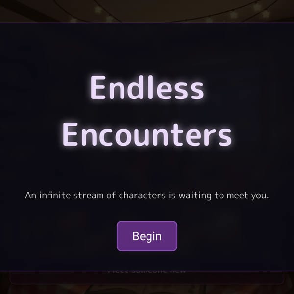 Endless dating sim thing idk man