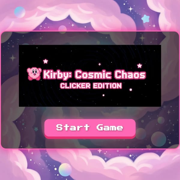 Kirby: Cosmic Chaos - CLICKER EDITION