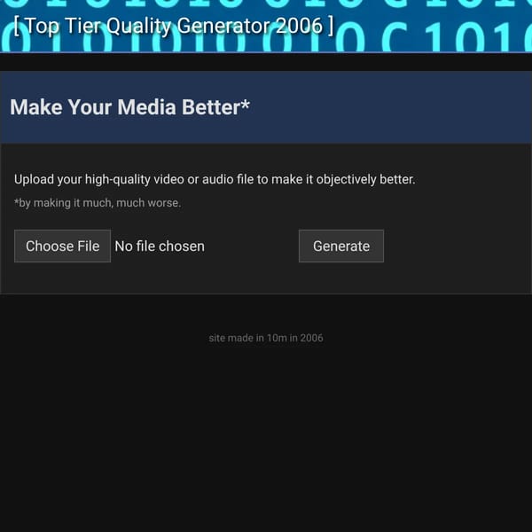 Top Tier Quality Generator 2006