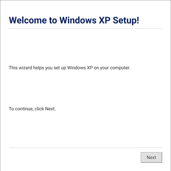 Windows XP Simulator