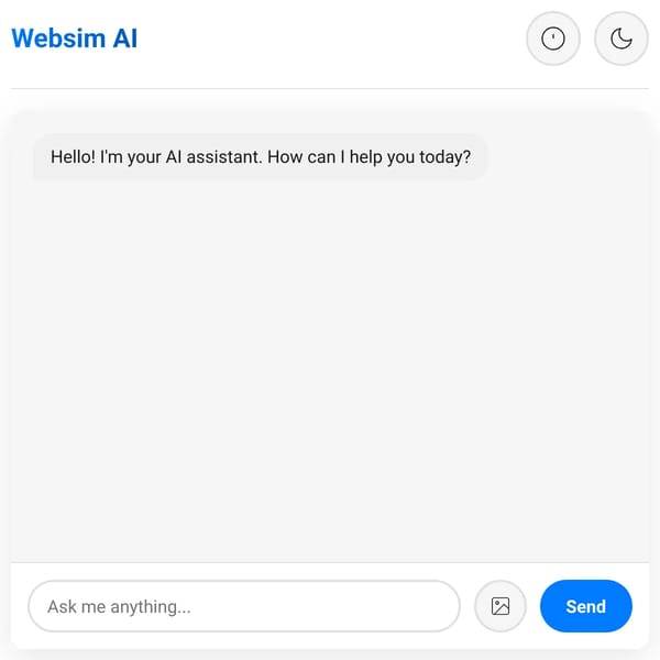 Websim AI - My new AI Model