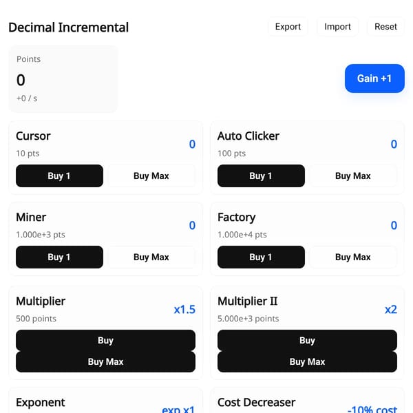 Decimal.js Incremental