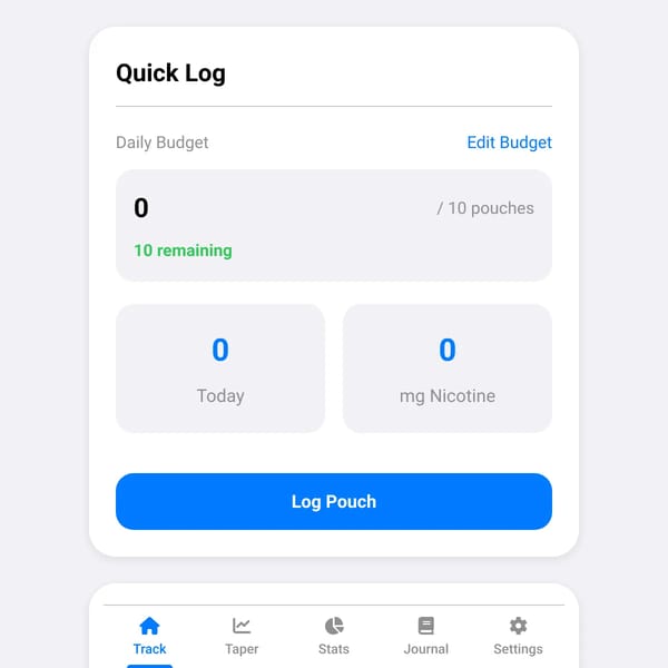 Nicotine Pouch Tracker